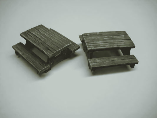 28mm  PICNIC TABLE x 2
