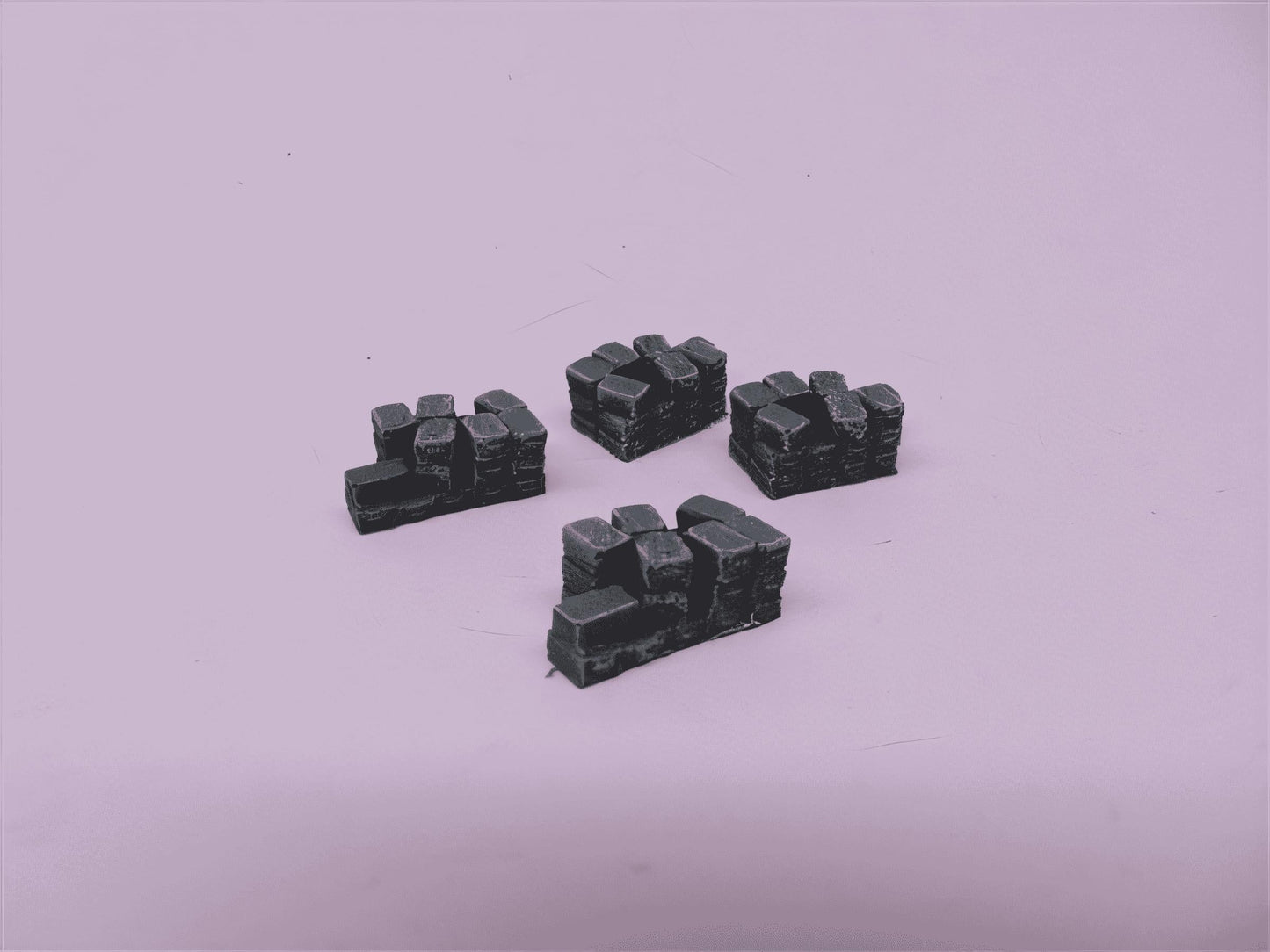 1:76 SMALL BOX STACKS x 4