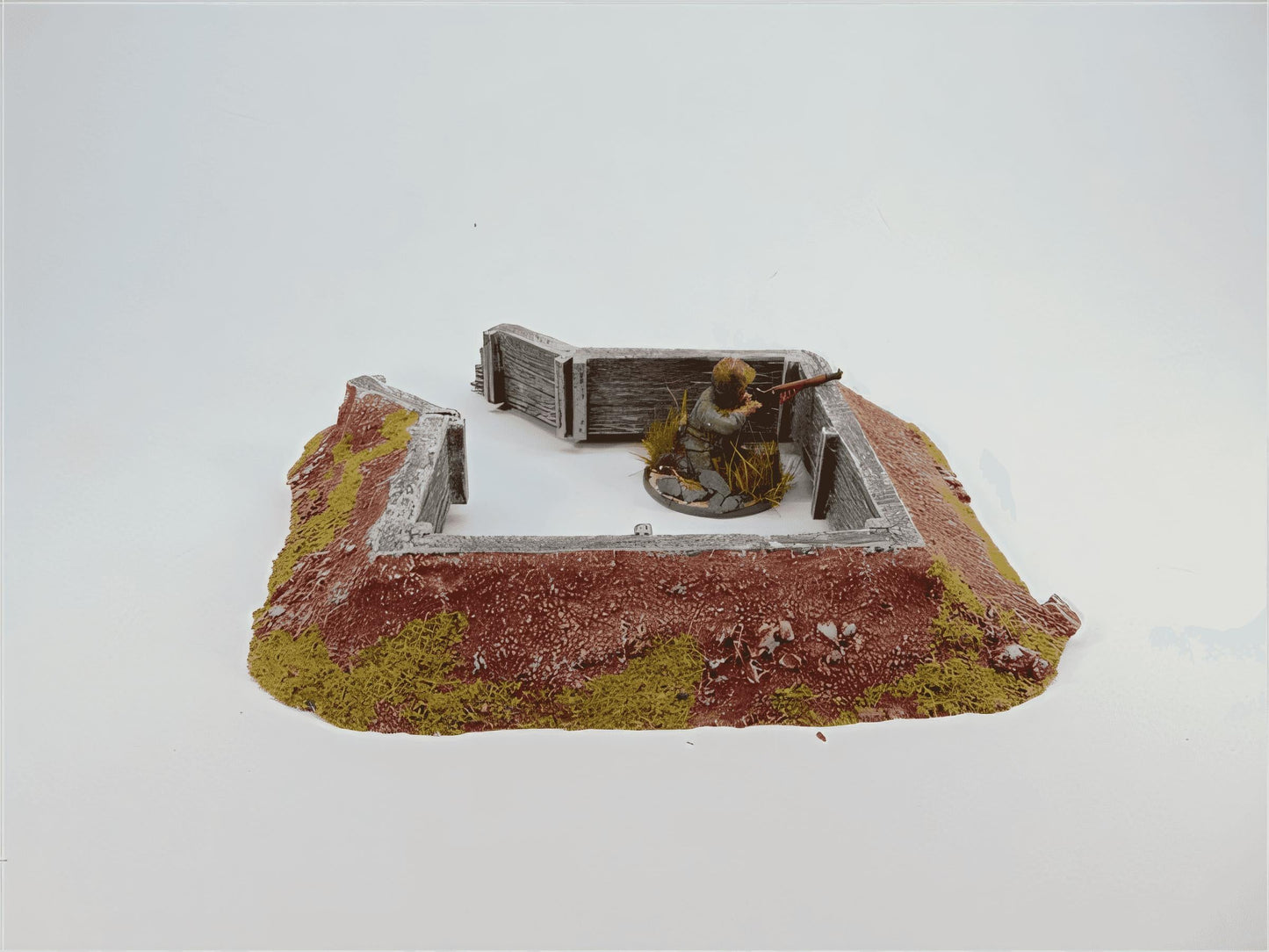 28mm  TIMBER REINFORCED DEFENCE WORK