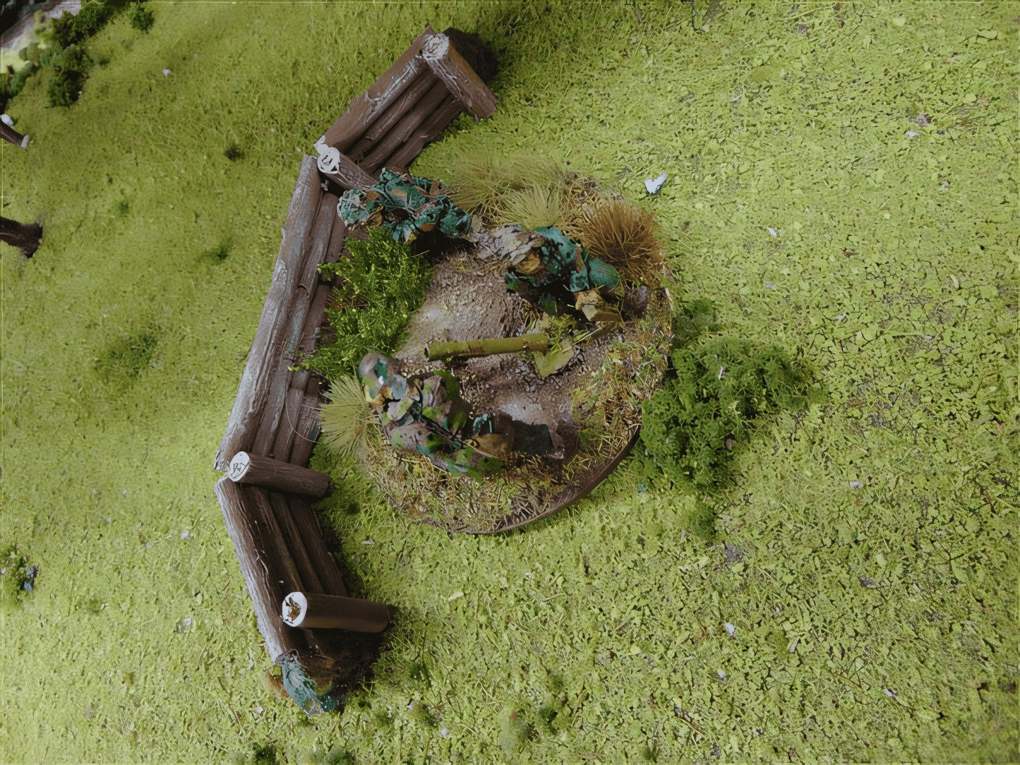 28mm LOG REINFORCED DEFENCE WORK