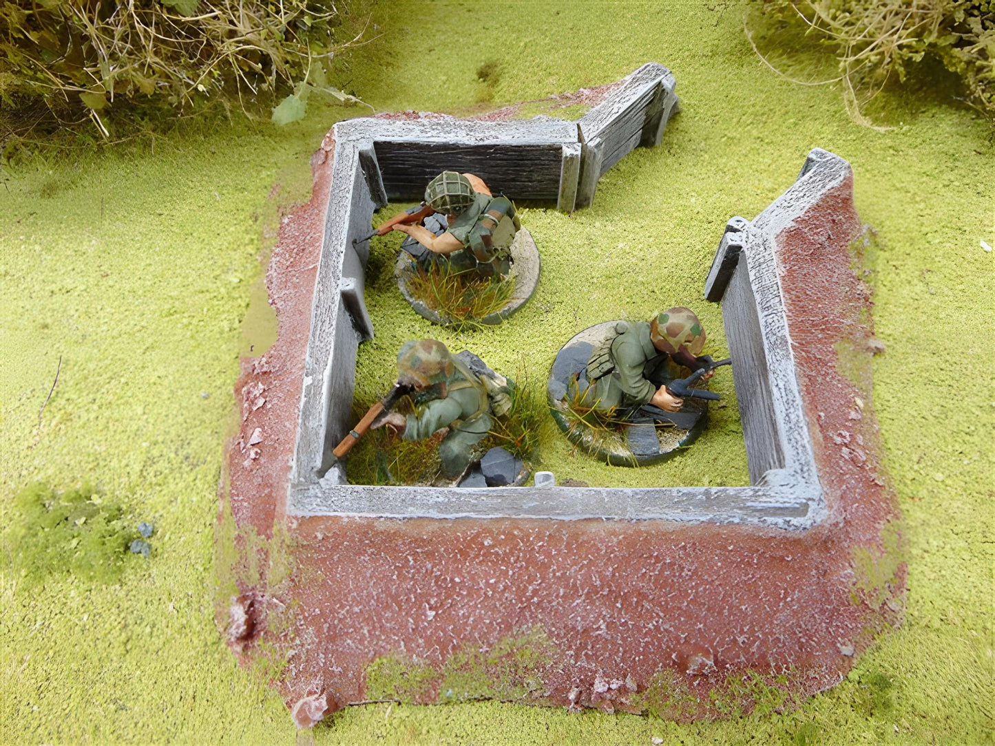 28mm  TIMBER REINFORCED DEFENCE WORK