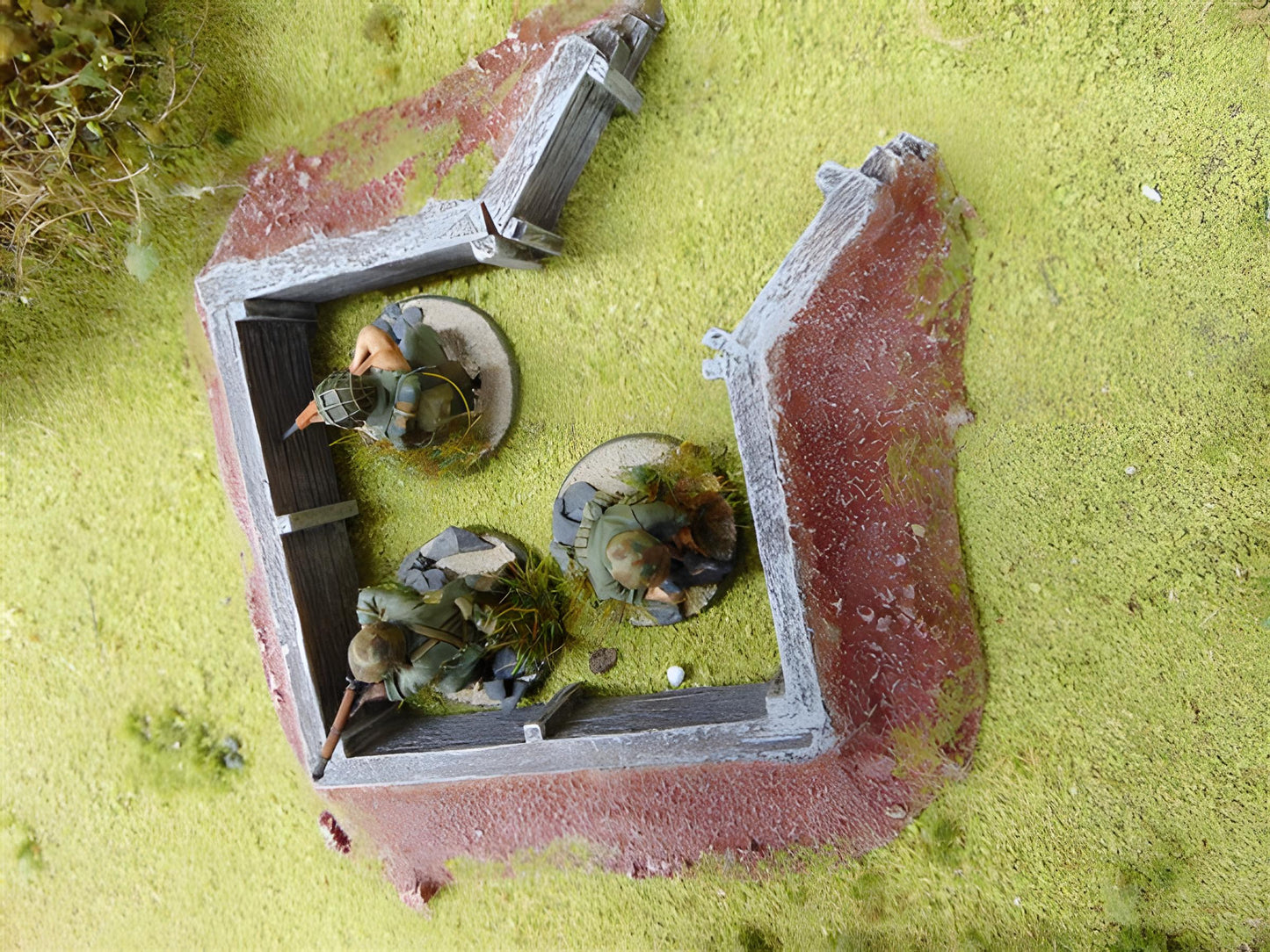 28mm  TIMBER REINFORCED DEFENCE WORK