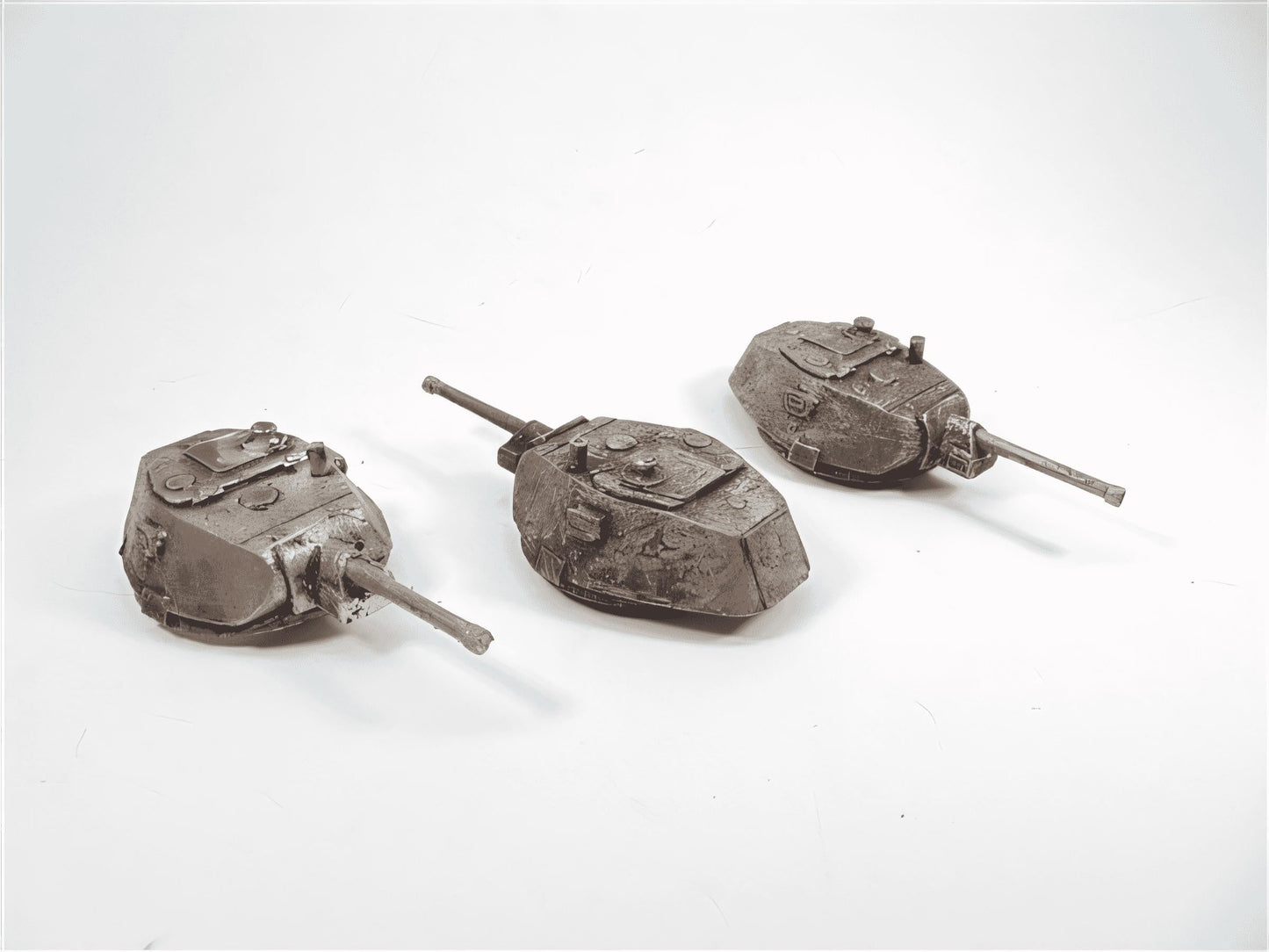 28mm STALINGRAD FACTORY SPARES. T34 TURRETS (3pack)