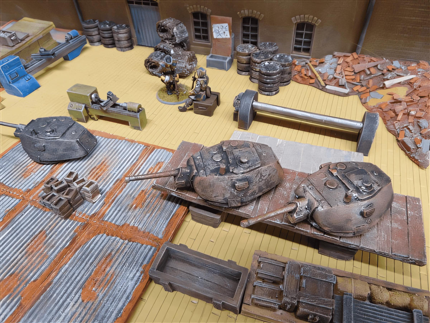 28mm STALINGRAD FACTORY SPARES. T34 TURRETS (3pack)