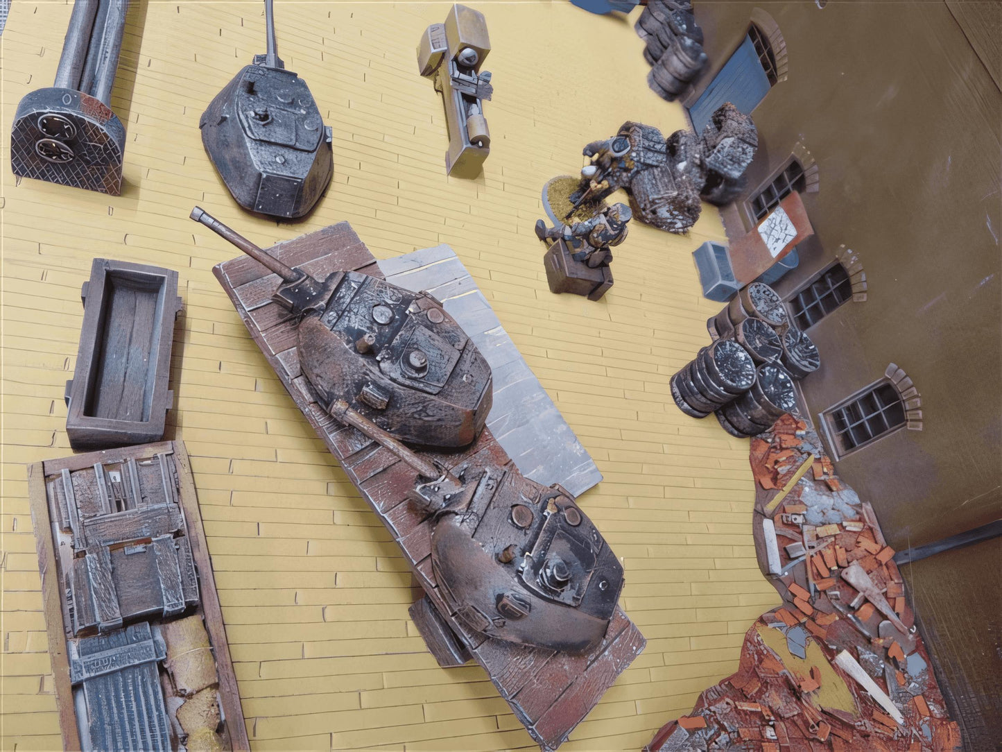 28mm STALINGRAD FACTORY SPARES. T34 TURRETS (3pack)