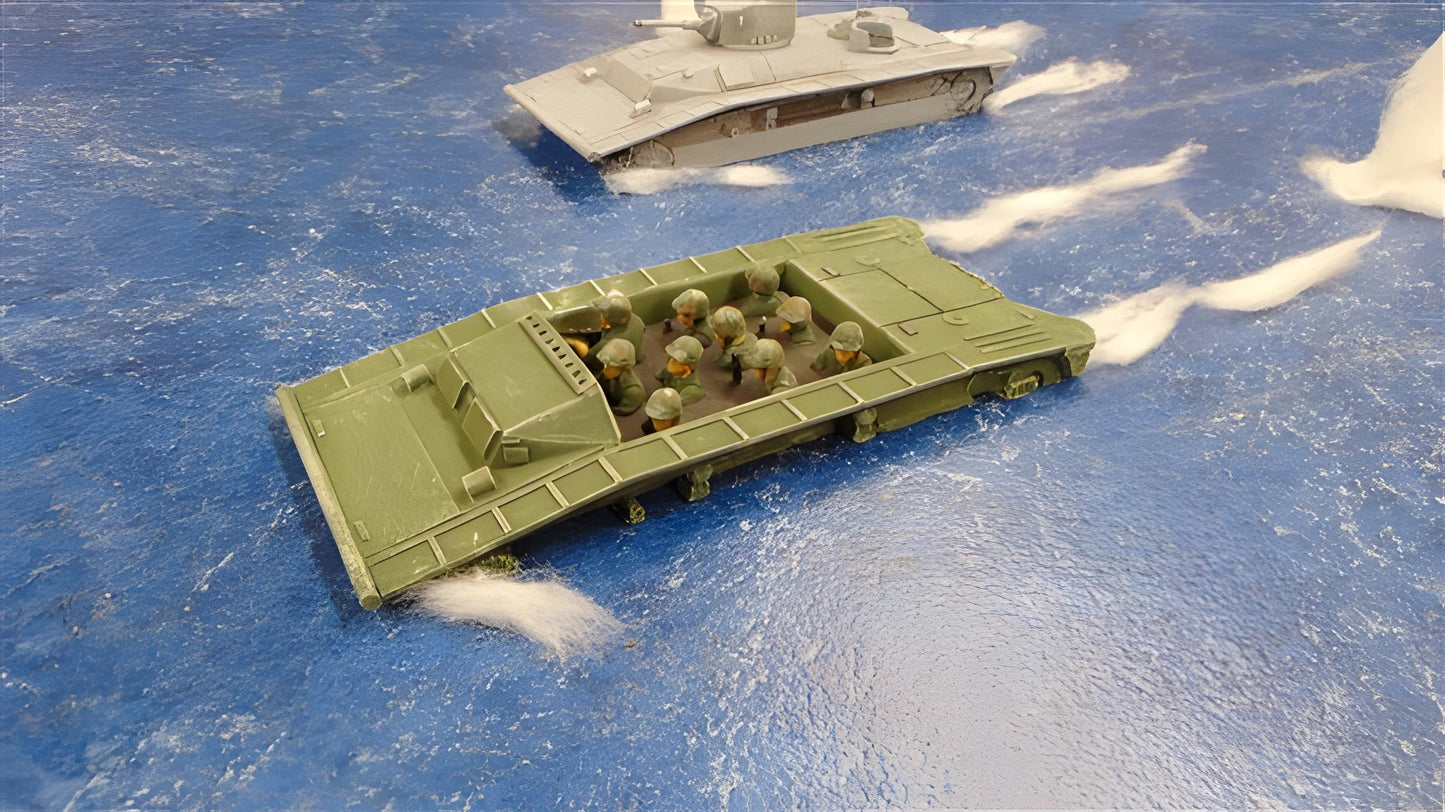 28mm 10x MARINES for LVT-2 AMTRAC WATERLINE VERSION