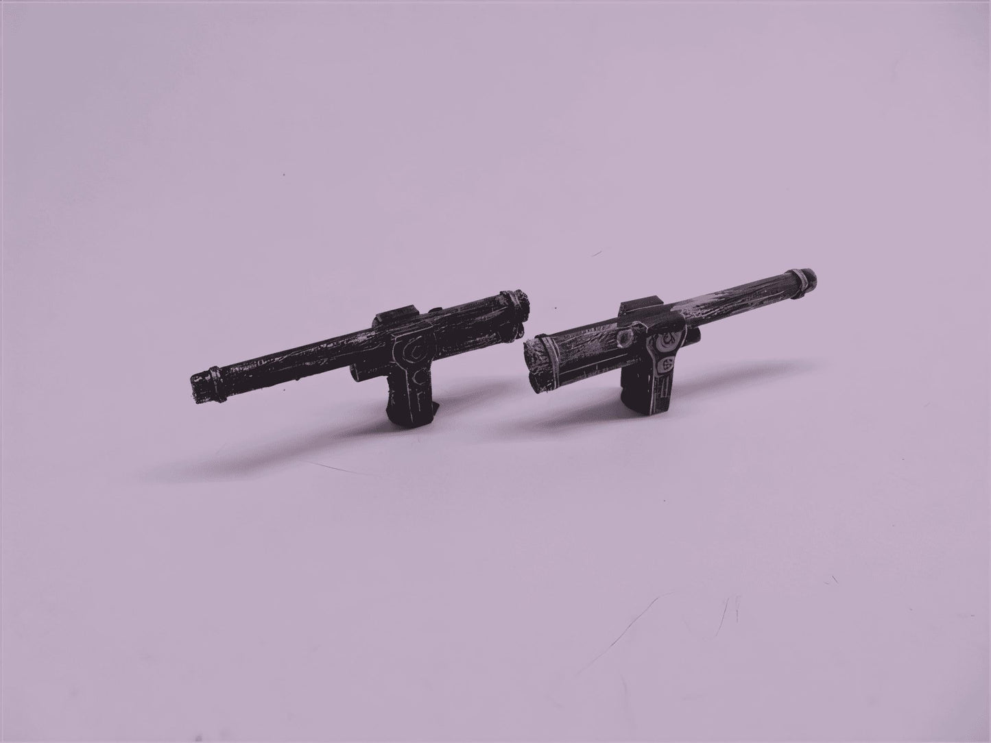 15mm 1:100 scale 4" to 6" DECK OR COASTAL GUN X 2