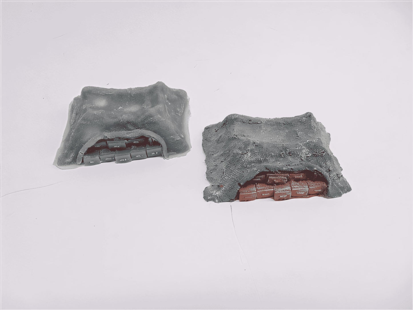 15mm 1:100 scale CAMMO NET COVERED AMMO PILE x 2