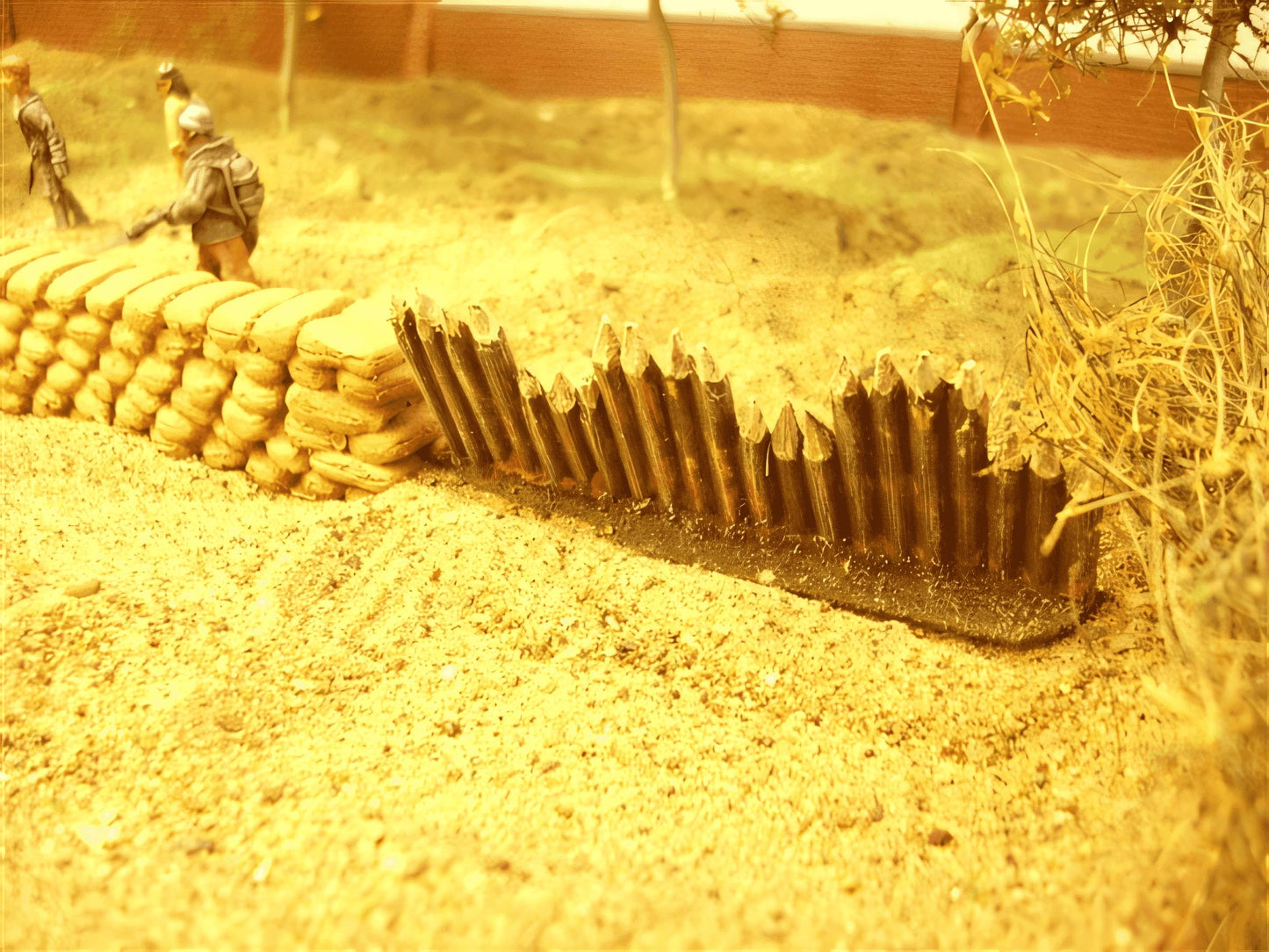 28mm WOODEN PALISADES x 3