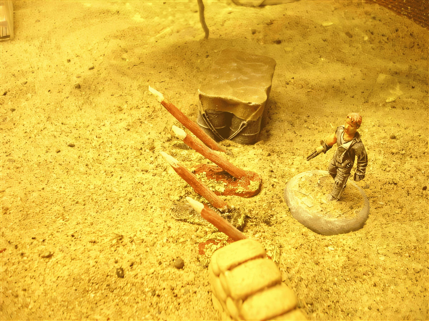 28mm WOODEN STAKES x 6