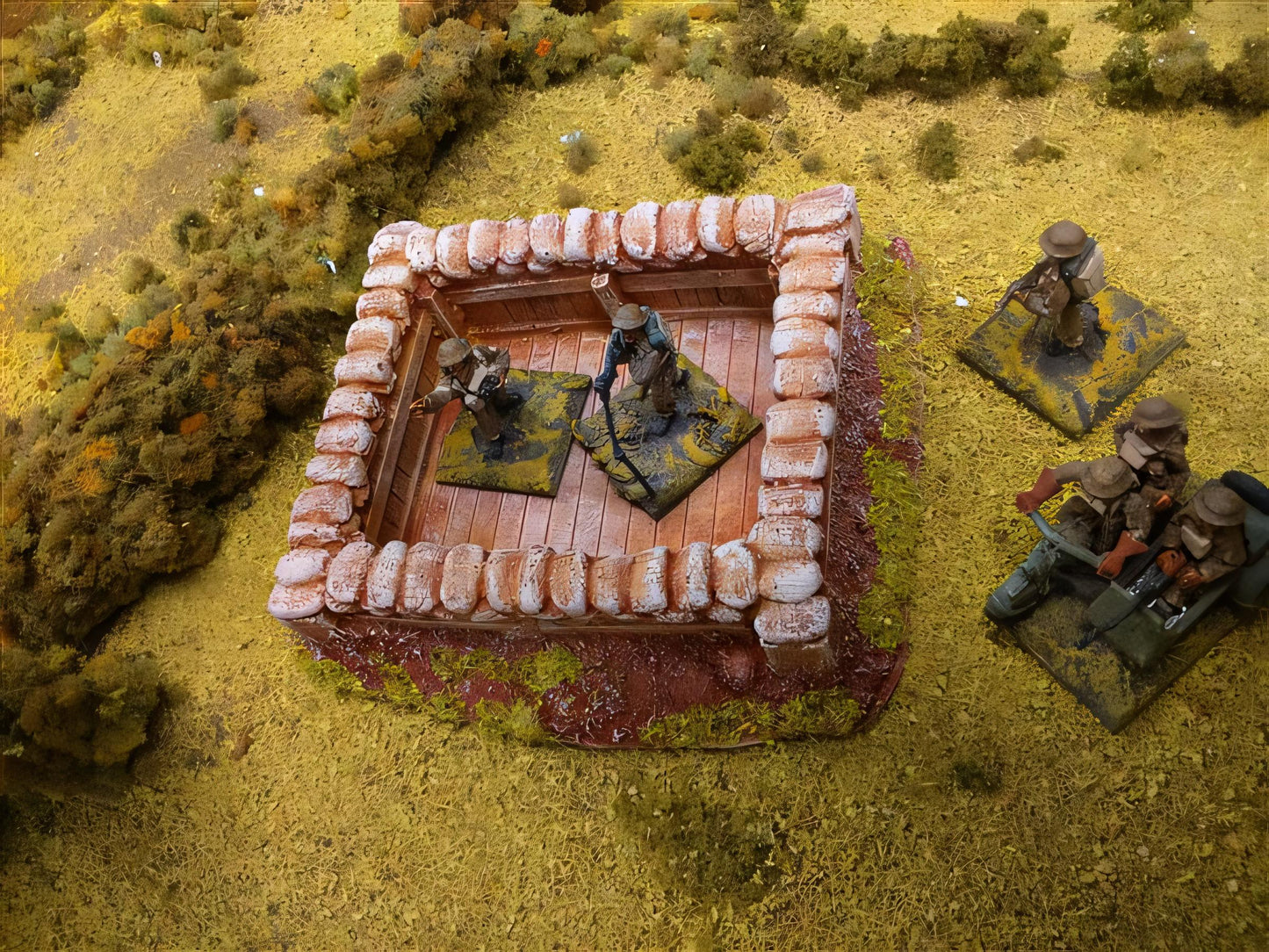 1:72  SANDBAGGED WEAPONS PIT