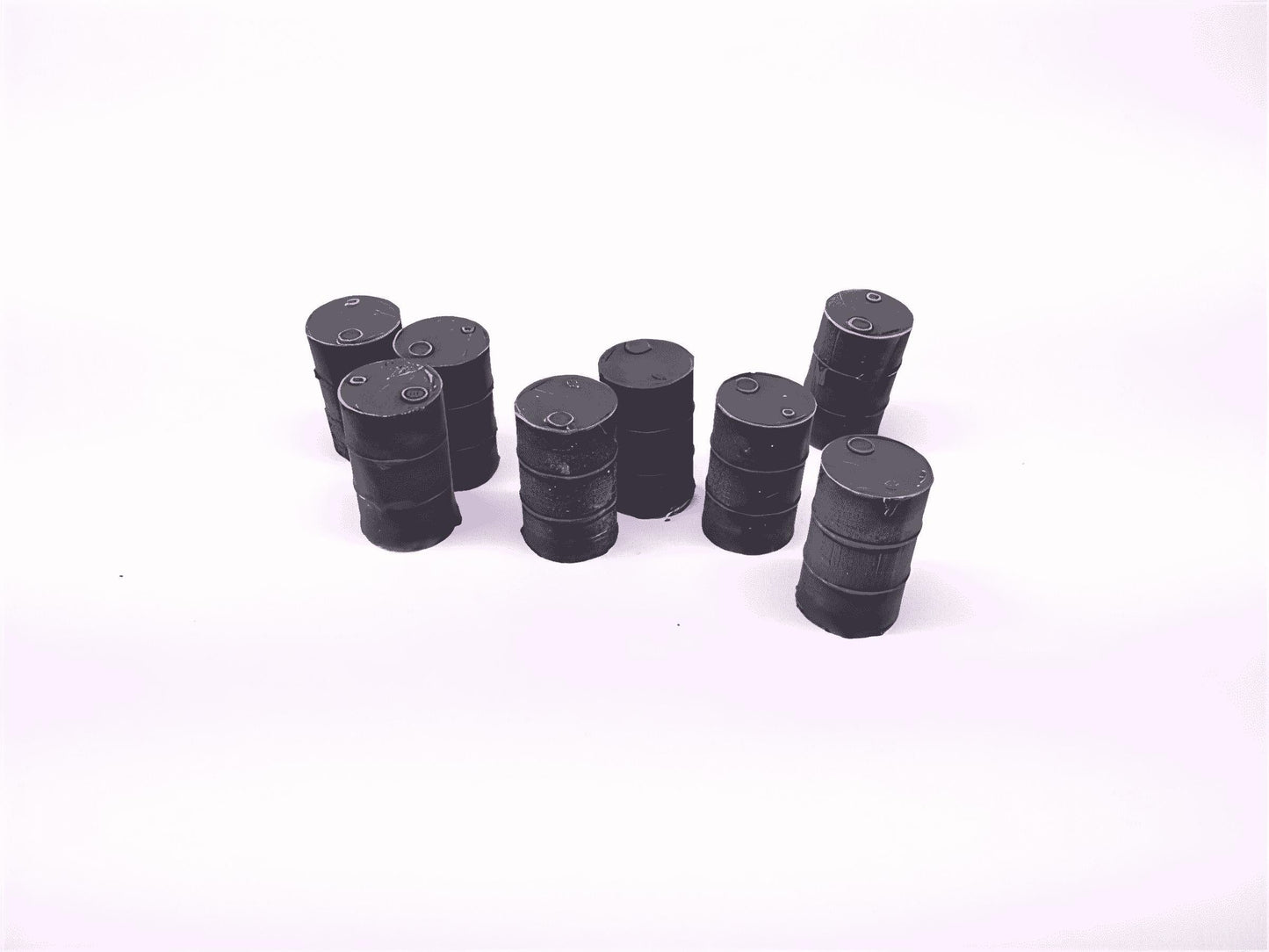 28mm 1:48 scale 44GAL OIL DRUMS x 8