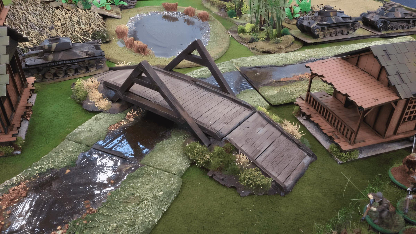 28mm TEMPORARY WOODEN BRIDGE