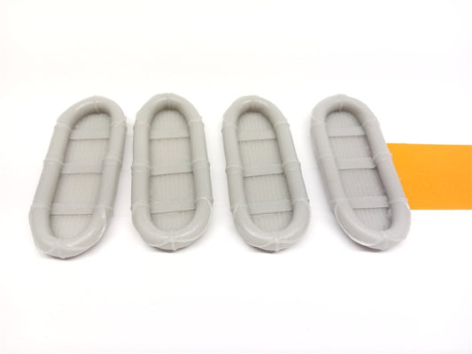 1:72 RUBBER ASSAULT BOAT (pack of 4)