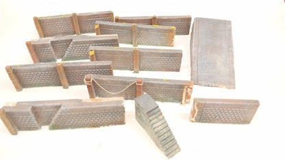 HARBOUR WALL SECTIONS FOR OO RAILWAY