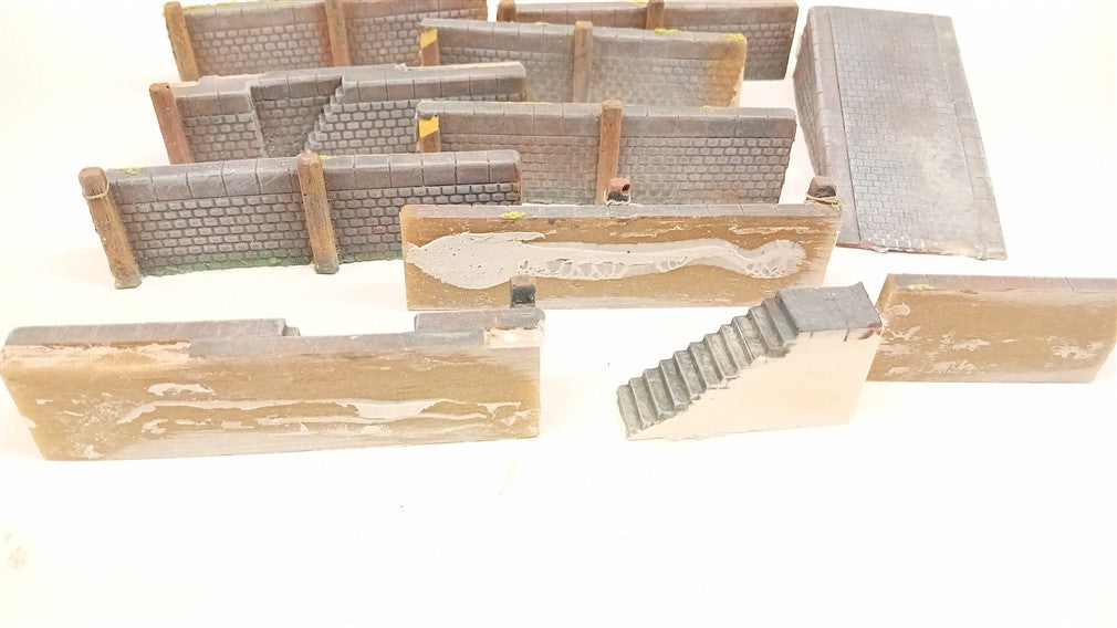 HARBOUR WALL SECTIONS FOR OO RAILWAY