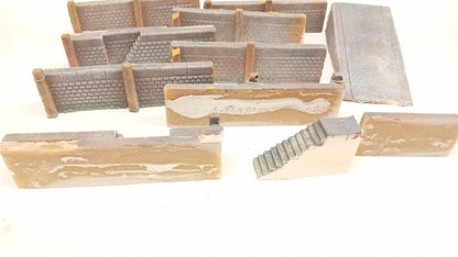 HARBOUR WALL SECTIONS FOR OO RAILWAY