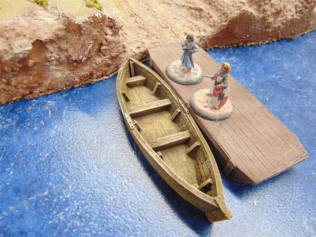 1:56 WOODEN HULLED BOAT.