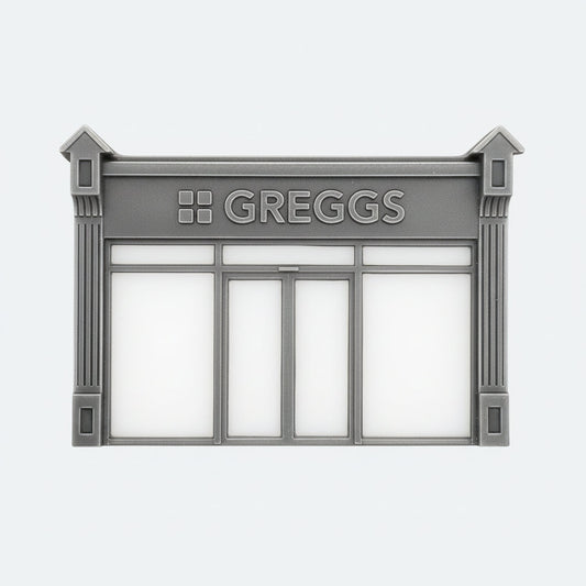 OO Scale Ready to Paint Victorian Shopfront - Style 4 - Greggs (1 piece)