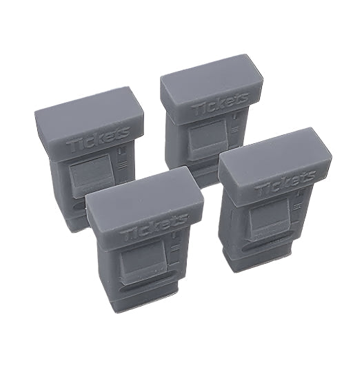 OO Scale Ready to Paint Ticket Machine - Style 1 (4 pack)