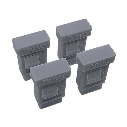 OO Scale Ready to Paint Ticket Machine - Style 1 (4 pack)
