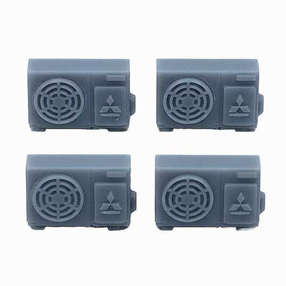 OO Scale Ready to Paint Industrial Air Conditioning Unit (4 pack)