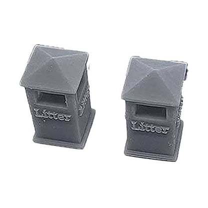 OO Scale Ready to Paint Civic Litter Bin - Style 1