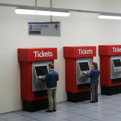 OO Scale Ready to Paint Ticket Machine - Style 1 (4 pack)