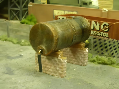 1:76 OIL STORAGE TANK + SUPPORTS