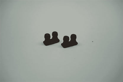 1:76  TWIN BOLLARDS pack of 4 castings