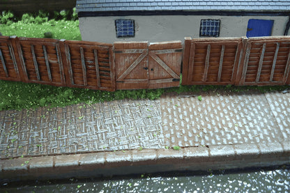 1:76  GATES FOR WOODEN FENCE  x 2 pairs