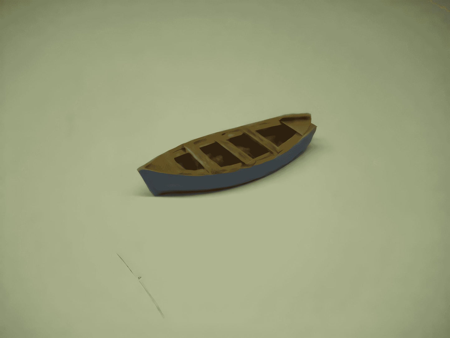 1:76 LARGE ROWING BOAT