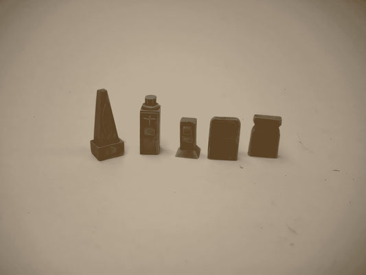 1:76  GRAVEYARD HEADSTONES