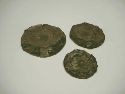 28mm  SHELL SPLATS. PACK OF 9