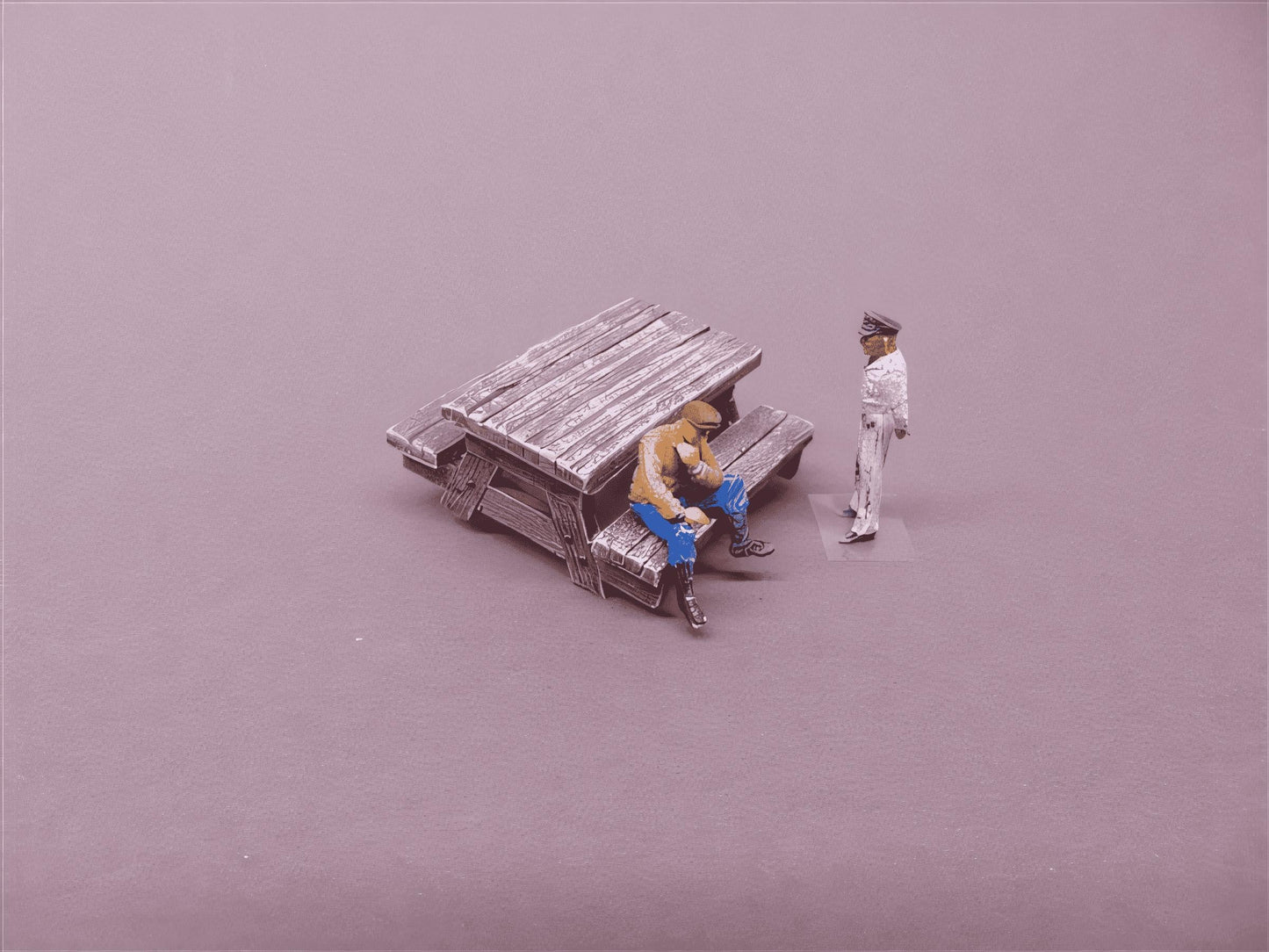 1:43 scale 'O' Gauge picnic table