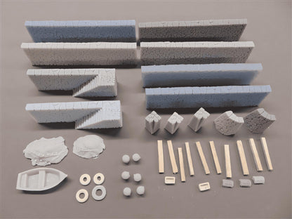 1:76  ROUGH STONE HARBOUR WALL STARTER SET