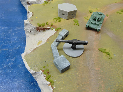 1:100 scale COASTAL GUN EMPLACEMENT (pack of 2)